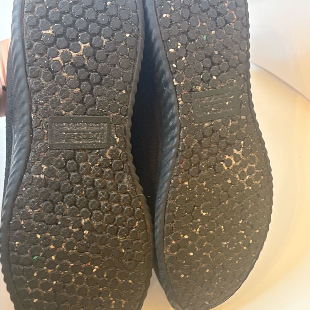 Black non-slip work wear black sneakers skid size 9 fast food shoes - Picture 9 of 16